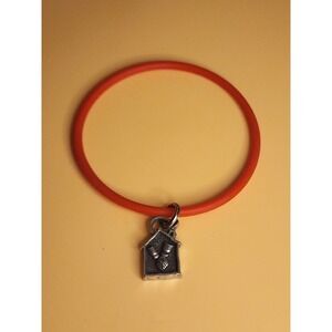 2010 RONALD MCDONALD HOUSE Charm Bracelet Red Silicone Stretchy FREE $HIPPING!!